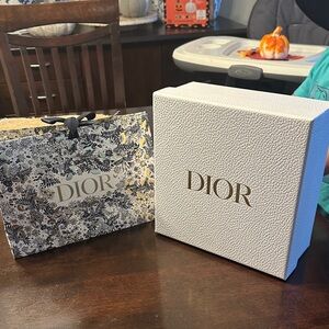 Designer Gift Boxes Chanel and Dior with Floral Bag